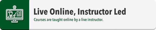 LIVE Online courses via an online instructor